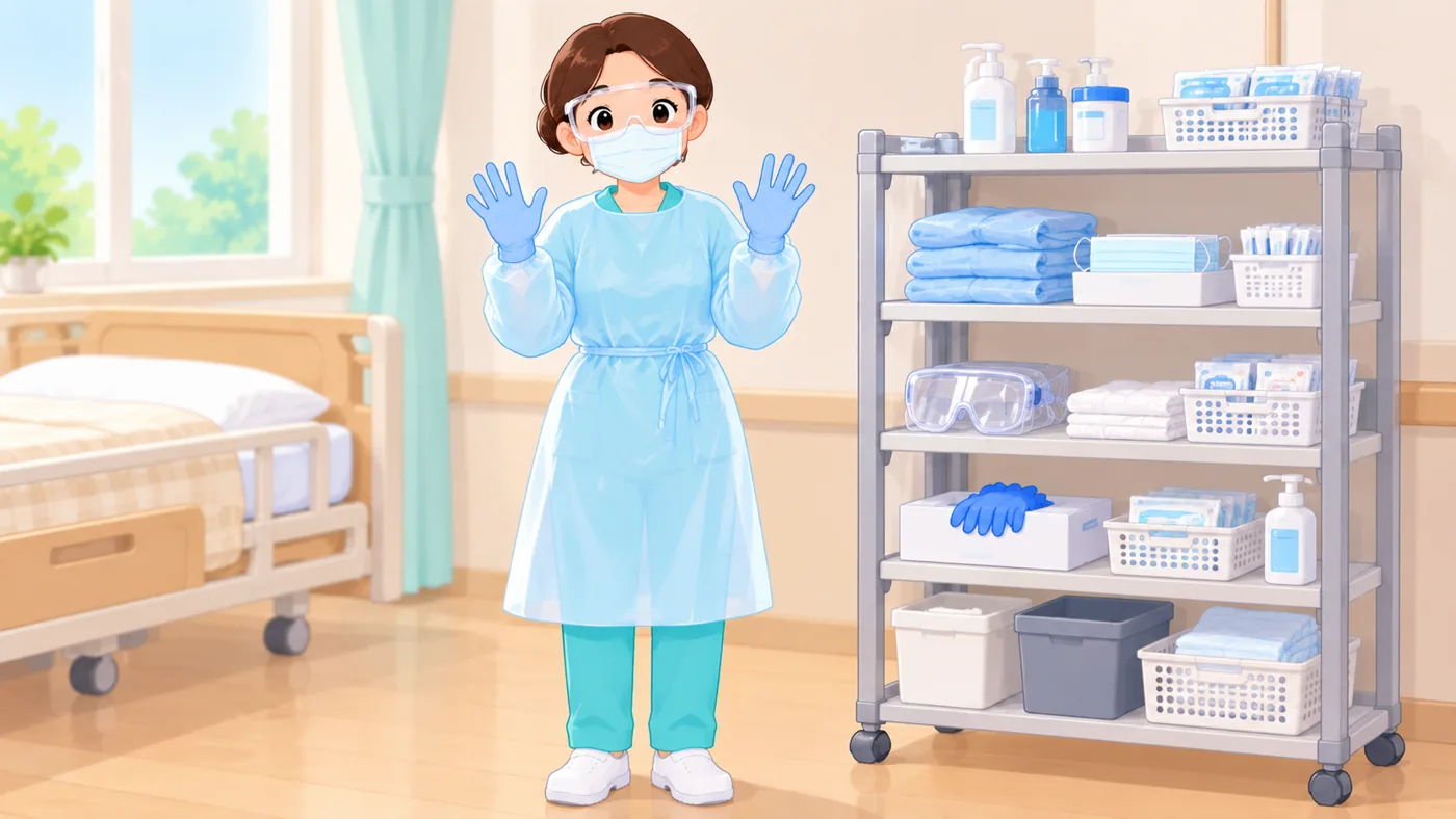 보호구를 입는 순서와 벗는 순서